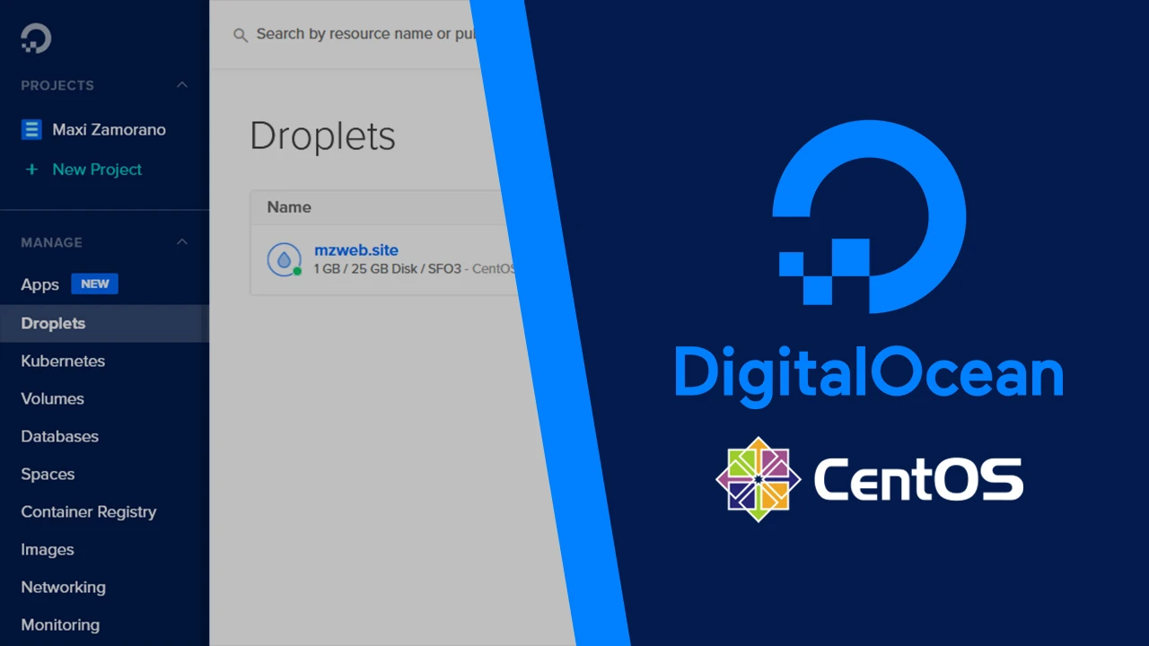 Levantar un servidor con CentOS 7 en DigitalOcean